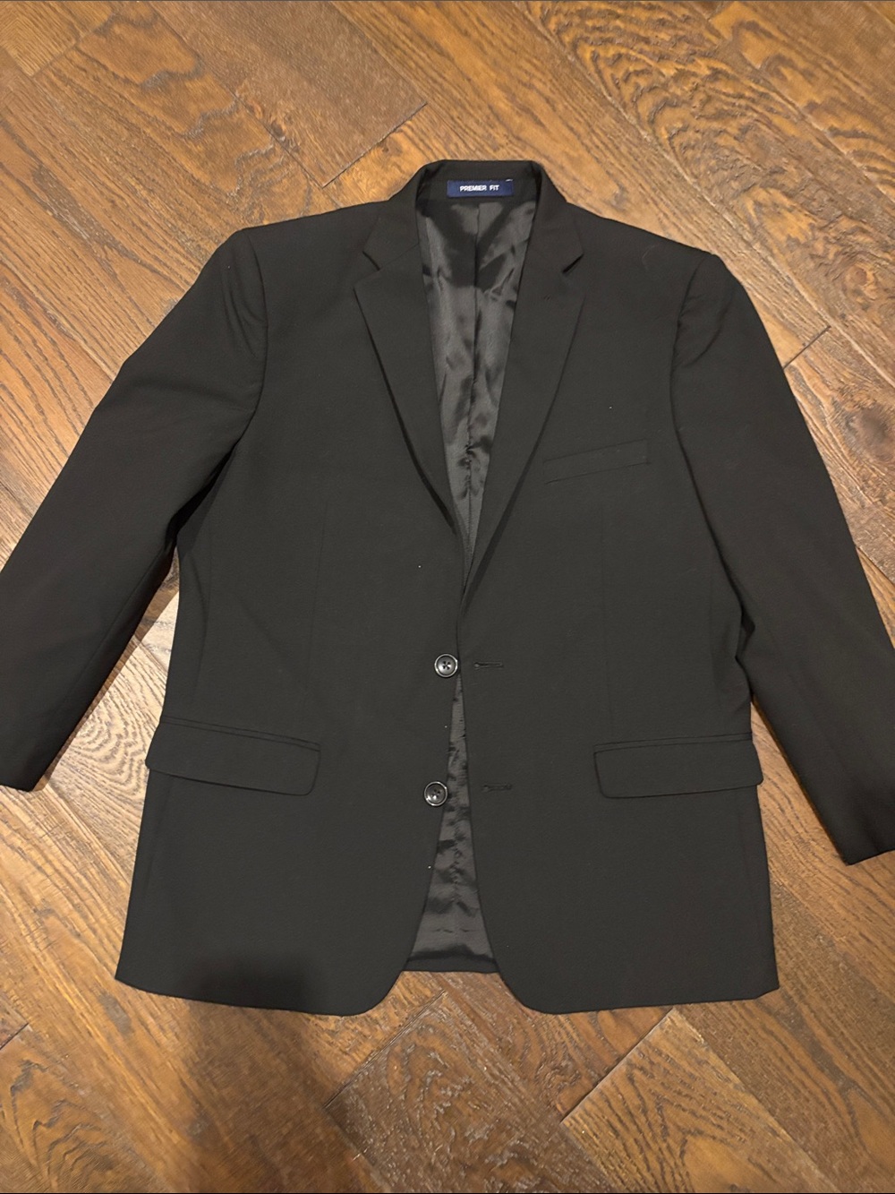 Premier Men's Black Two-Button Sport Coat